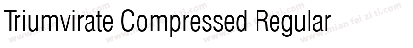 Triumvirate Compressed Regular字体转换
